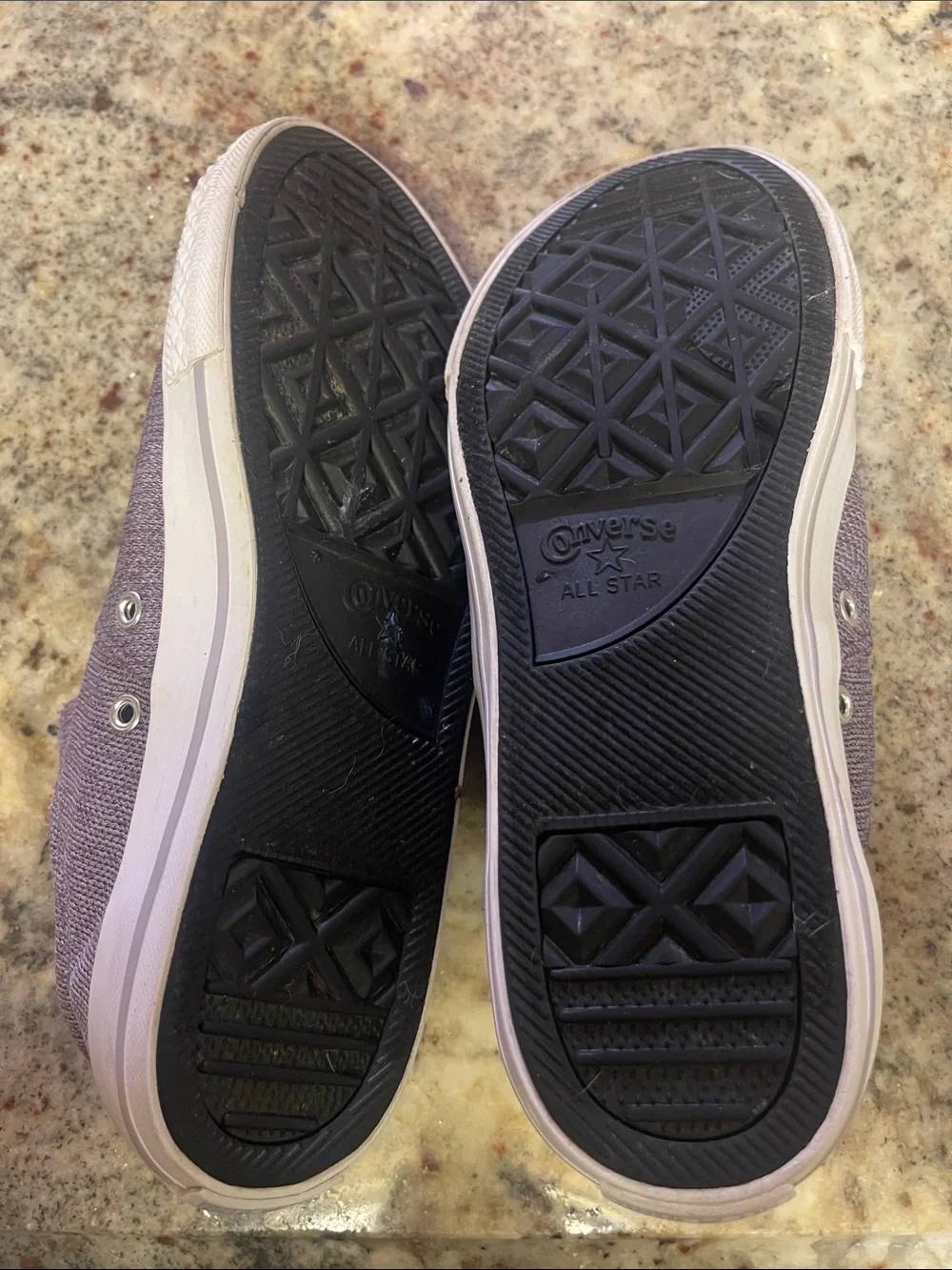 Converse Low-Top Canvas Sneakers in Dusty Plum with White Trim.